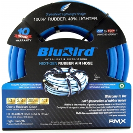 Blubird 3/8'' rubber air hose x 50'  BB3850