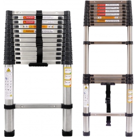 Stainless steel telescopic ladder 2.6M  BS463126