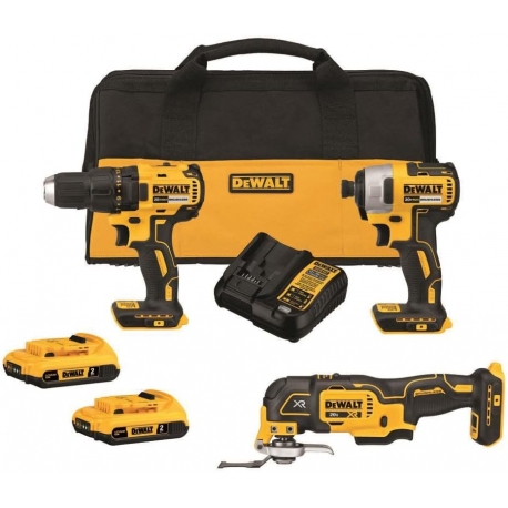 DEWALT 20V MAX* Brushless Cordless 3-Tool Combo Kit (DCK379D2)