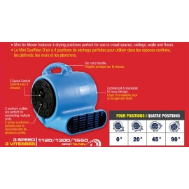 Portable Air mover 1/3 HP 192200