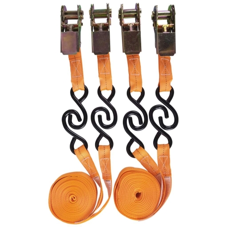 4 pc Ratchet Tie Down 1"x 15' - R000902