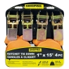 4 pc Ratchet Tie Down 1"x 15' - R000902