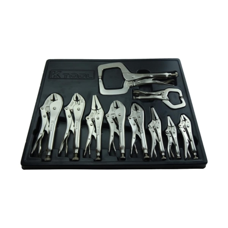 K Tool International Pliers Set Locking 10 pc KTI58730