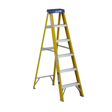 Fiberglass Stepladder 6' LITE grade 1  590697