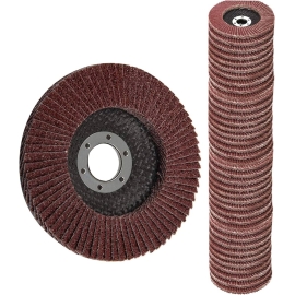 100 disques a lamelles 4.5'' oxide 100Grit   FLAP100-100