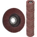 100 disques a lamelles 4.5'' oxide 100Grit   FLAP100-100