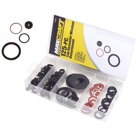 125pc Tap reseater washer assortment 7716