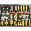 20pc various plier and screwdriver set with storage  BS522222C