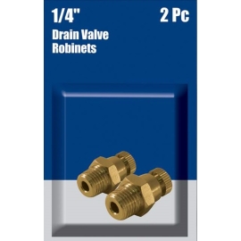 2 Pc Drain Valve 1/4 inch NPT (14284)