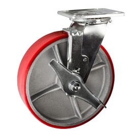 8 inch caster with brake ROUE8PUF