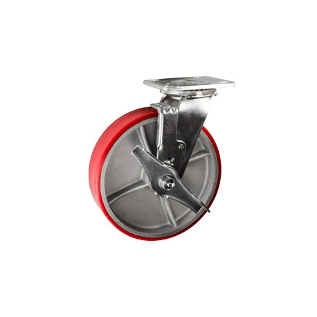 8 inch caster with brake ROUE8PUF