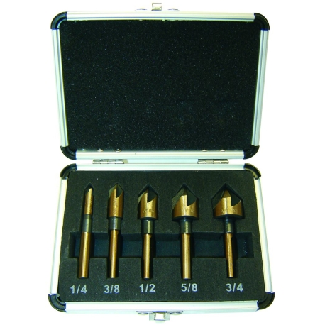 5pc Industrial Countersink Bit Set DBT5 5pc Industrial Countersink Bit Set DBT5