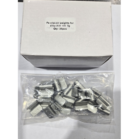 Fe-clip weights 25pc 5G  IAW005