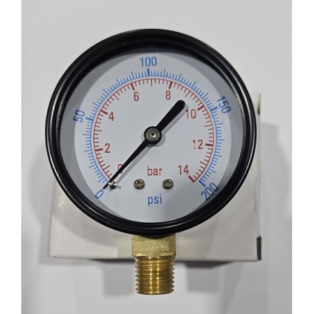 Manomètre CLM 1/4'' 200 psi (EY-LM252-14)
