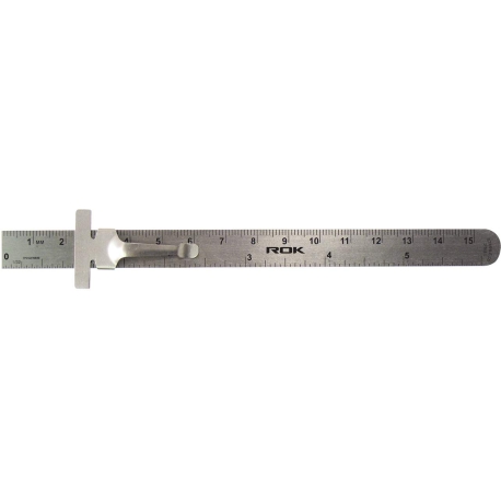 Règle de 6'' en acier mesures gradées 28334 Règle de 6'' en acier mesures gradées 28334