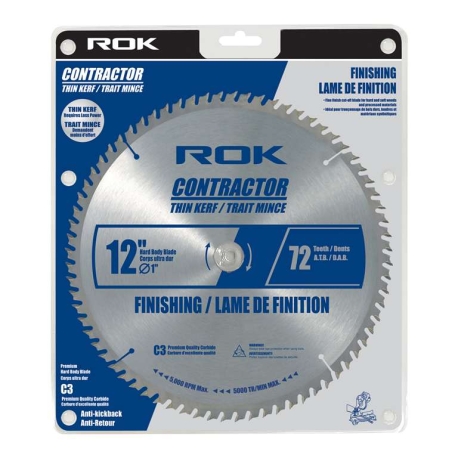 Lame de scie 12'' x 72T pour la finition 40457 Lame de scie 12'' x 72T pour la finition 40457