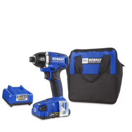 Kobalt 24 bolt cordless impact driver set 45595033