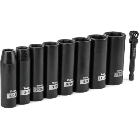 Deep impact socket set 3/8'' drive SAE 48301 Deep impact socket set 3/8'' drive SAE 48301