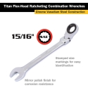 Ratcheting Wrench flex head 15/16''  12912