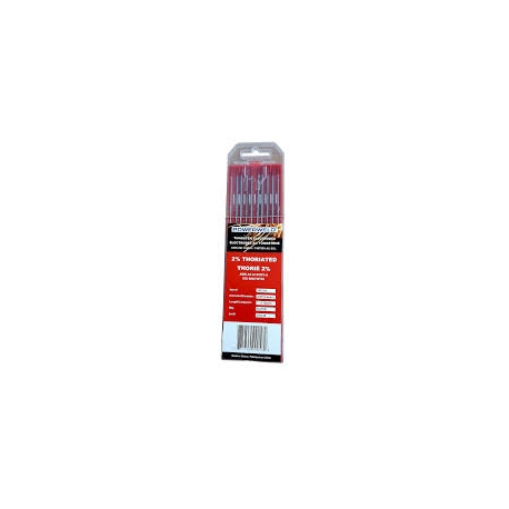 Électrodes 2% Thorié 1/16'' x 7'' 2PC116 Électrodes 2% Thorié 1/16'' x 7'' 2PC116