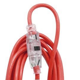 Rallonge éléctrique 50' x 12J/3 fiches illuminées140029