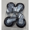 4 piece caster set with threaded pin ODT-4A