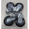 4 piece caster set with threaded pin ODT-4A