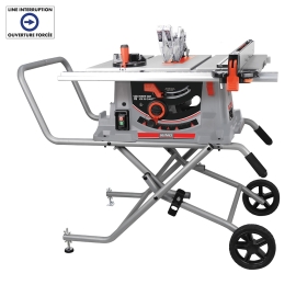 10'' Job site table saw with folding stand KC-5100NS