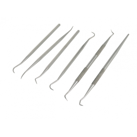 6 PC STAINLESS STEEL PICK SET