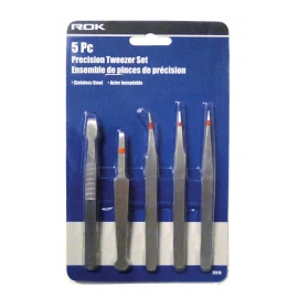 5 PC TWEEZER SET