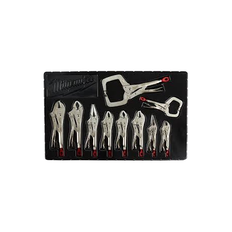 Milwaukee 10 piece torque locking plier set 48-22-3690 Milwaukee 10 piece torque locking plier set 48-22-3690