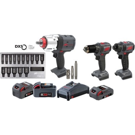 Ingersoll Rand 9 pc PROMO cordless tool kit IRTIQV20-3W7D3