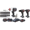 Ingersoll Rand 9 pc PROMO cordless tool kit IRTIQV20-3W7D3