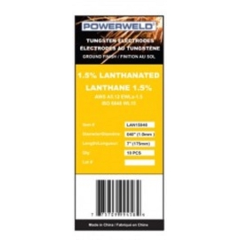Électrodes 10mcx au tungstène  LAN15116