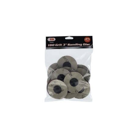 25pc sanding disc 180G 3'' 82081 25pc sanding disc 180G 3'' 82081