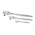 3 Piece Full Polish Mixed Ratchet Set (1/4”, 3/8”, 1/2” Drives) (KDT81206XP)