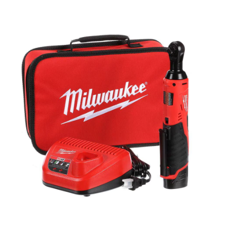 Milwaukee Tool M12 Cordless 3/8 Inch Ratchet Kit (MLW2457-21)