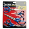 4PC Scissors With Comfort Grip Stainless Steel Set 360202