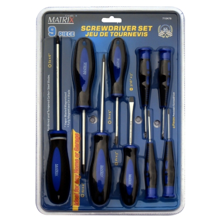 Tooltech FirmGrip 9PC Screwdriver Set 710479