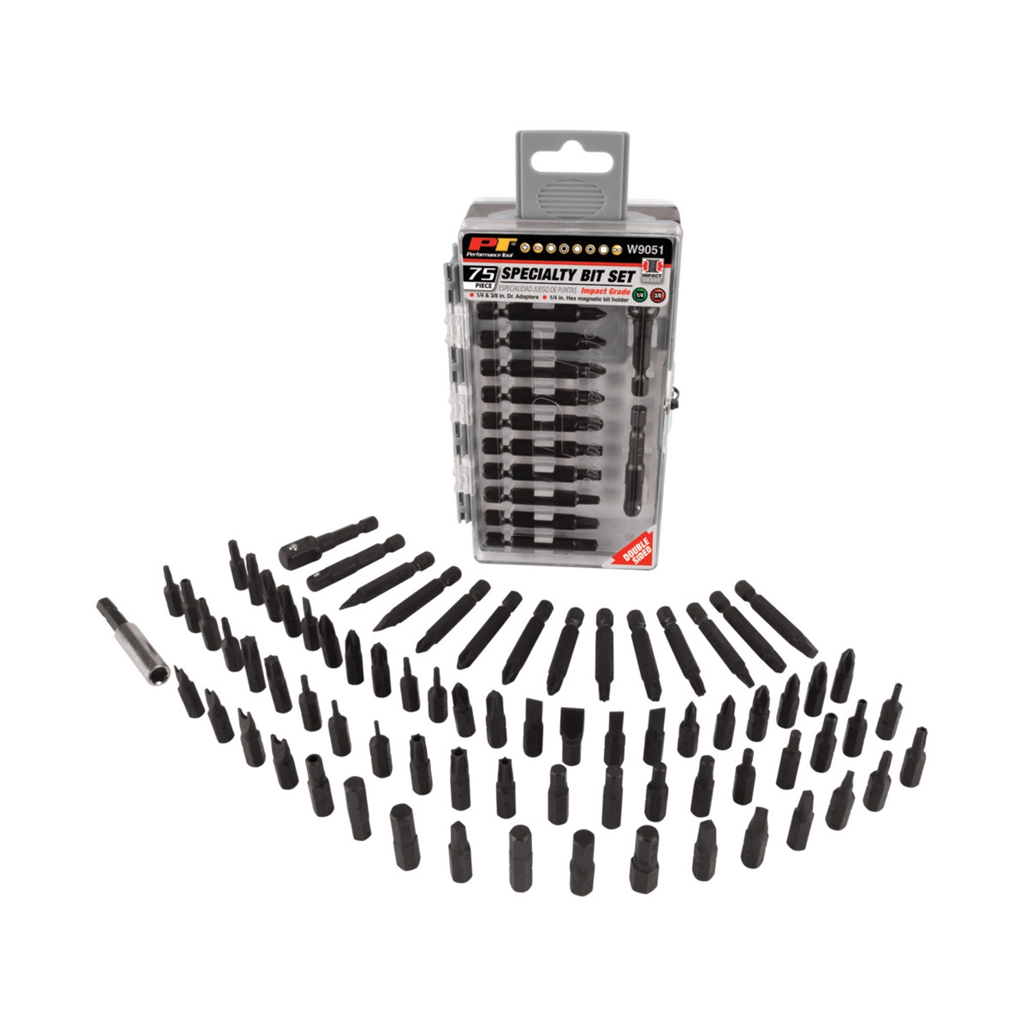 75 pc impact bit set W9051