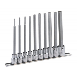 10PCS 3/8"DR SAE LONG HEX BIT Item No. GNSBS310HSL