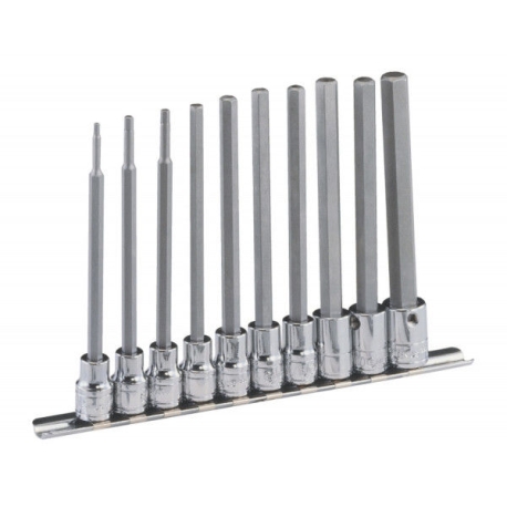 10PCS 3/8"DR SAE LONG HEX BIT Item No. GNSBS310HSL 10PCS 3/8"DR SAE LONG HEX BIT Item No. GNSBS310HSL