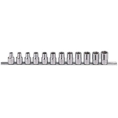 1/2" DR METRIC CHROME HAND SOCKET SET 12PC Item No. GNSGS412M
