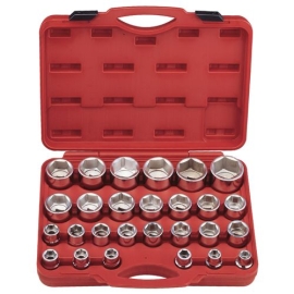 Genius GS-627M - Hand Socket & Bit Set 27 Pcs 17 to 60 mm Metric Item No. GNSGS627M