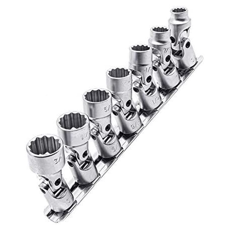 Genius US-307S - 7PC 3/8" Dr. SAE Universal Hand Socket Set (12-Point) Item No. GNSUS307S