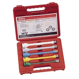 Genius TO-405EXT - 5 Pieces Torque Extension Bar Set, 1/2" Drive Item No. GNSTO405EXT