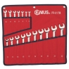 Genius PR-017M - 17 Piece Metric Combination Wrench Set Item No. GNSPR017M
