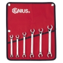 Genius FN-006M - 6 Piece Metric Flare Nut Wrench Set Item No. GNSFN006M