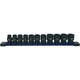 11pc socket set 1/2'' sizes, 3/8'' drive 78311