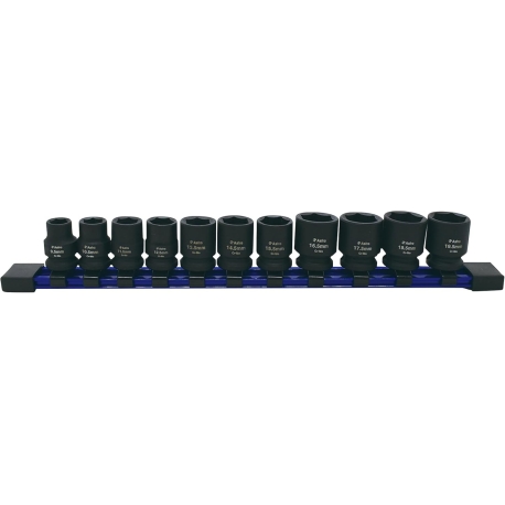11pc socket set 1/2'' sizes, 3/8'' drive 78311